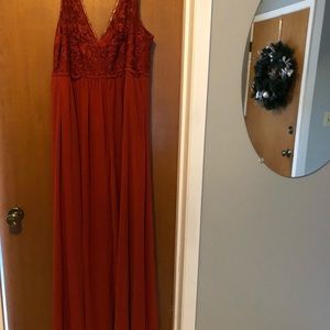 Kennedy Blue Bridesmaid Dress in Cinnamon.